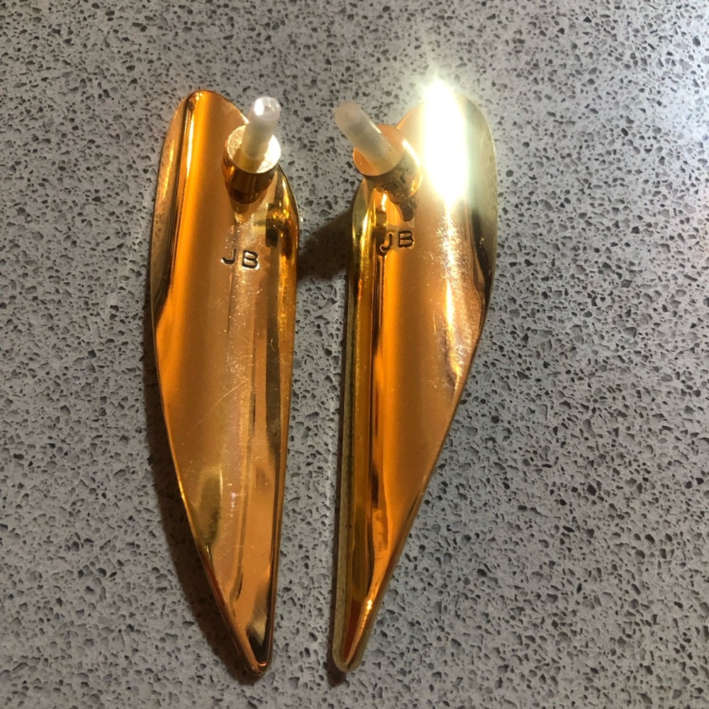 Jenny Bird Gold Sculptural Drop Earrings